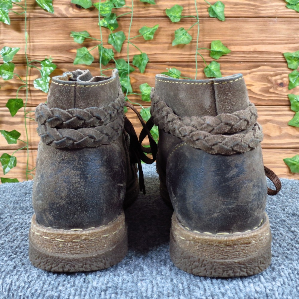 Born Temple II Women Ankle Boots Size 10 Walking Outdoor Brown Suede Lace Up - Picture 6 of 9